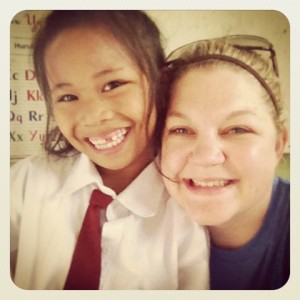 This sweet girl couldn't speak a word of English, but she knew every step to Gangnam Style. Seriously.