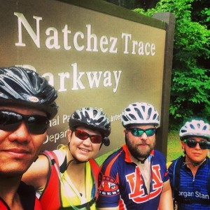 Hanyan, Victoria, Matt and Michael (also a JDRF rider)