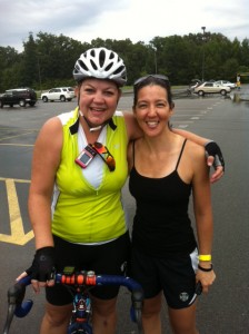 Louisa, a JDRF teammate, completed her first century Saturday, too!