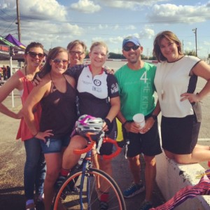 A few of my crew that came out to cheer me on! (They also brought Auburn shakers and wine.) I love my people.